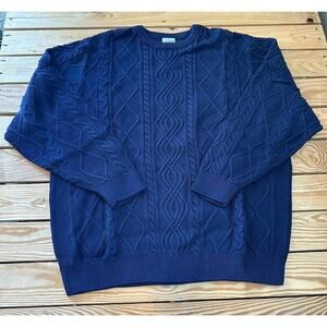 NEW John Blair Knit Sweater Size 2XL Men’s Navy